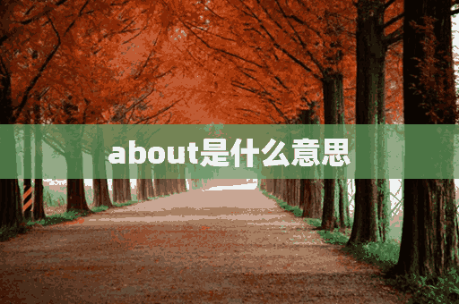 about是什么意思(above是什么意思)